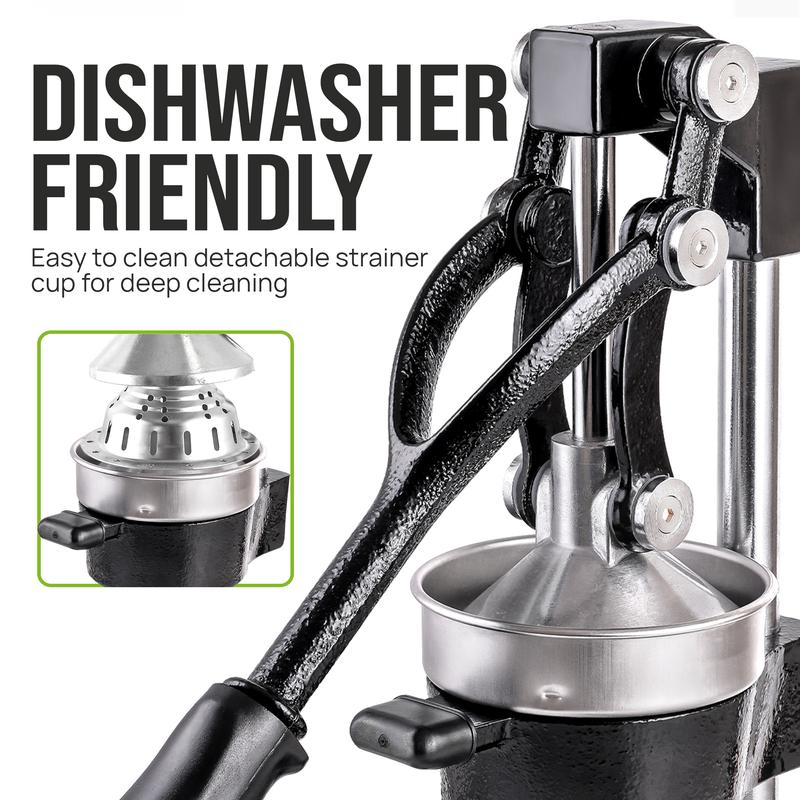 Heavy-Duty Cast Iron Citrus Juicer Press