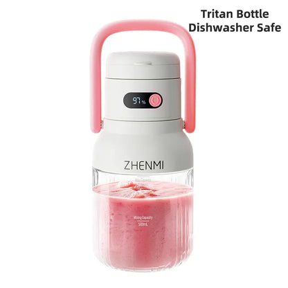 ZHENMI Cordless Blender – 33oz Smoothie & Shake Maker