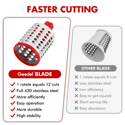 Rotary Vegetable Slicer Cheese Grater Kitchen Tool