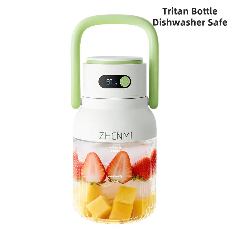 ZHENMI Cordless Blender – 33oz Smoothie & Shake Maker